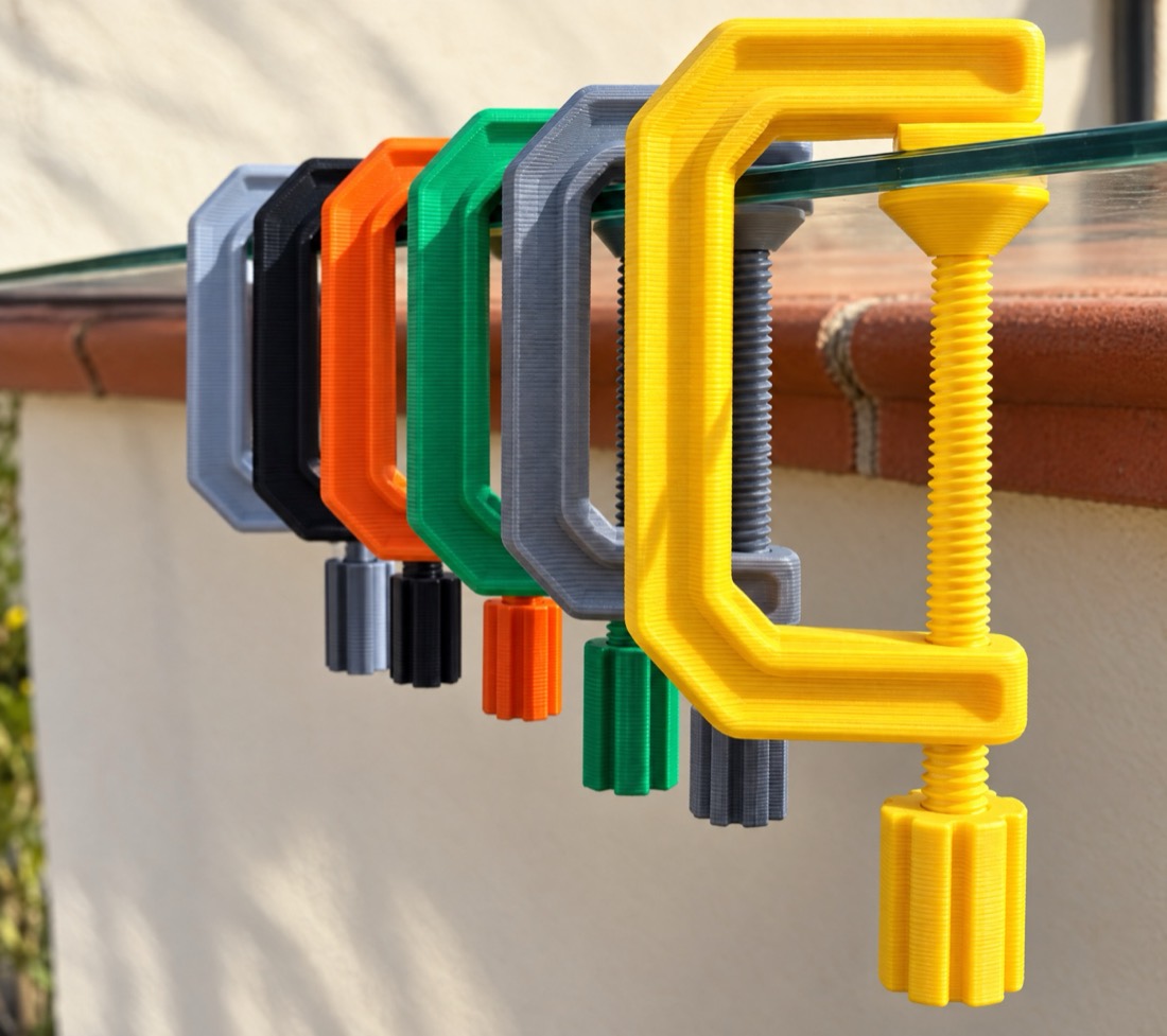Printed C-clamps