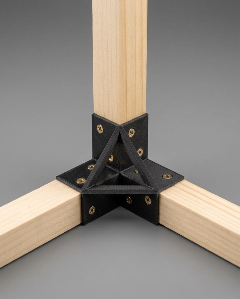 Timber frame corner connector