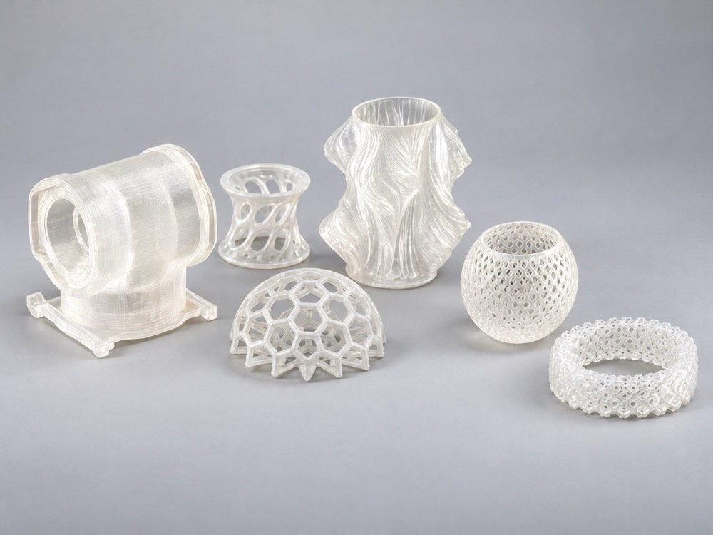 Clear resin parts set