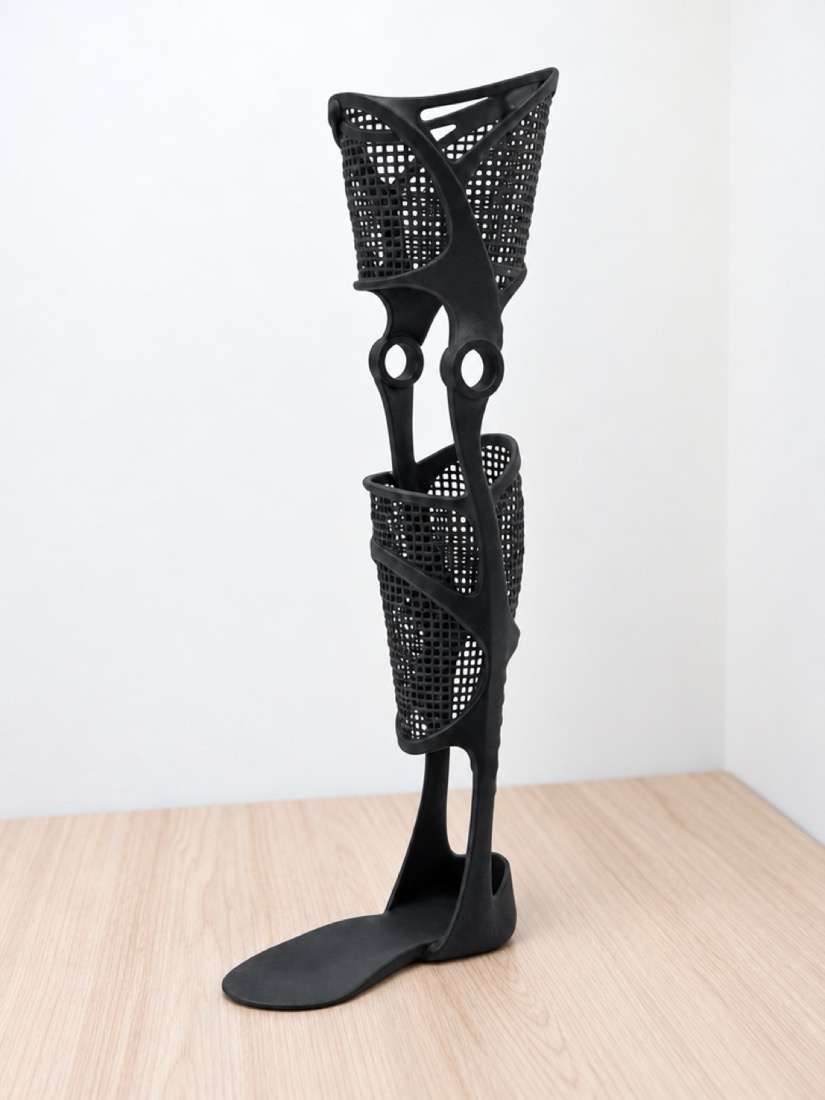Lattice leg brace