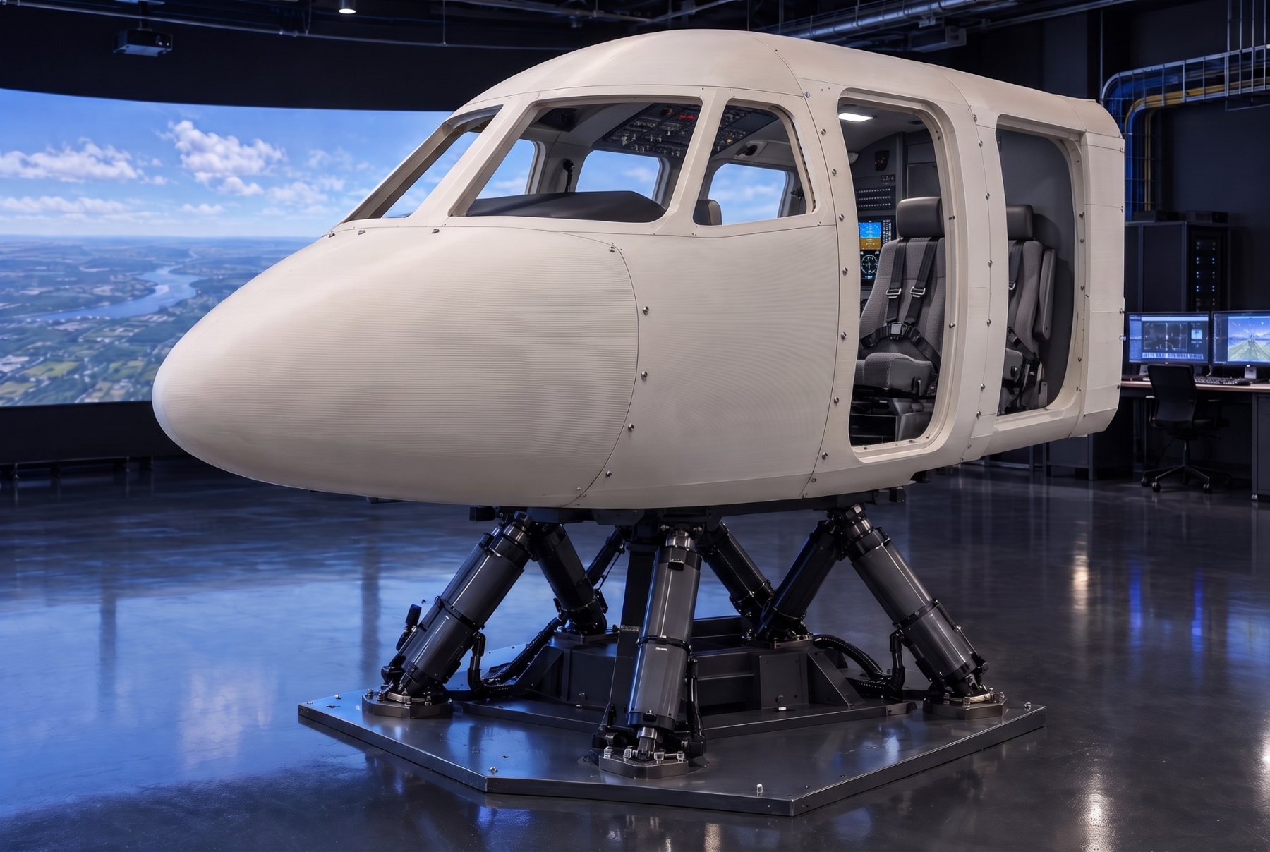 Flight simulator cockpit