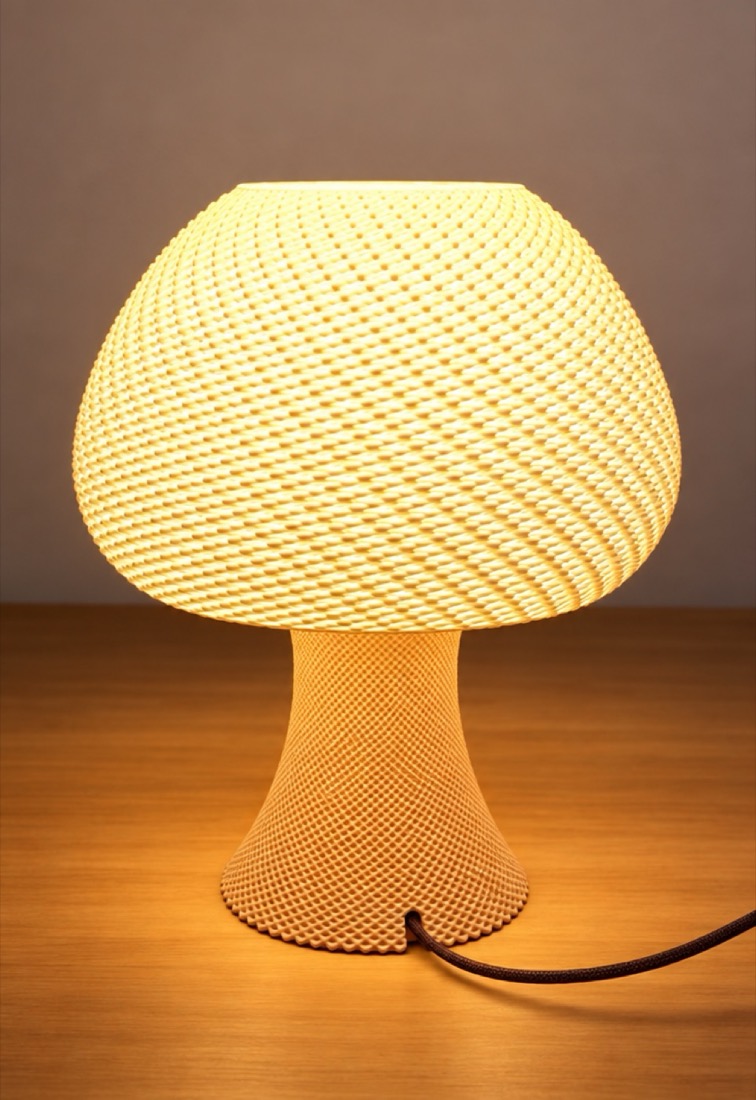 Mushroom table lamp