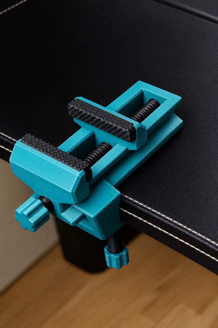 A printed desk vise