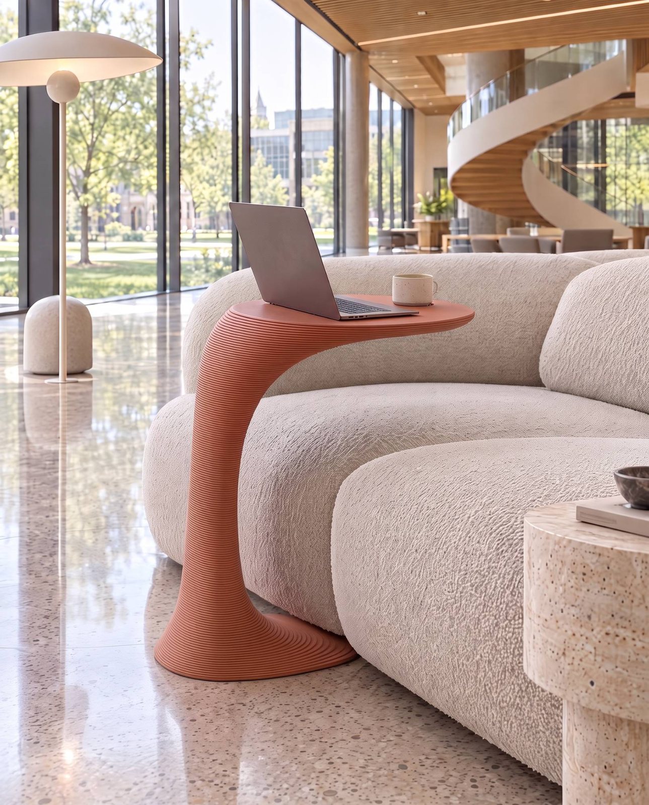 Cantilever side table
