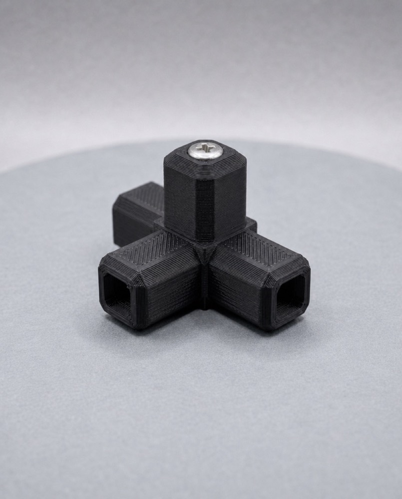 Three-way tube connector