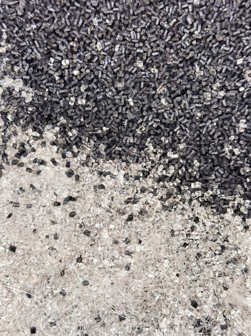 Mixed polymer pellets