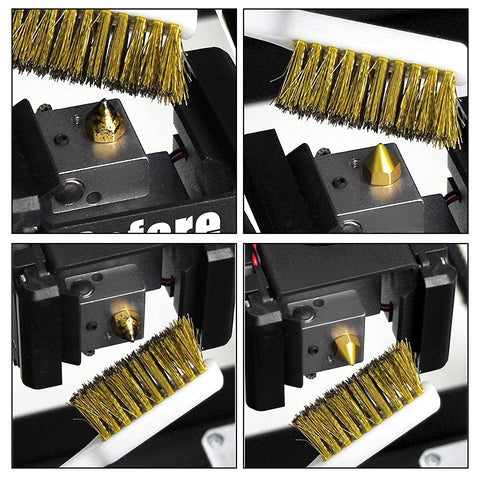 Brushes for cleaning nozzles of 3D printers FFF/FDM.